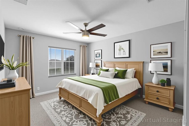 15604 Starlite St, Clermont, FL 34714 - bedroom featuring light colored carpet and a ceiling fan