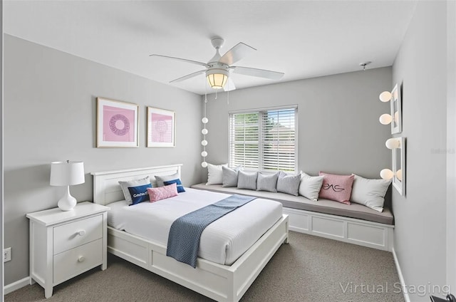 15604 Starlite St, Clermont, FL 34714 - bedroom featuring dark carpet and ceiling fan