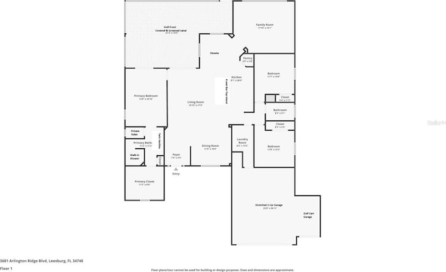 3681 Arlington Ridge Blvd, Leesburg, FL 34748 - view of floor plan / room layout