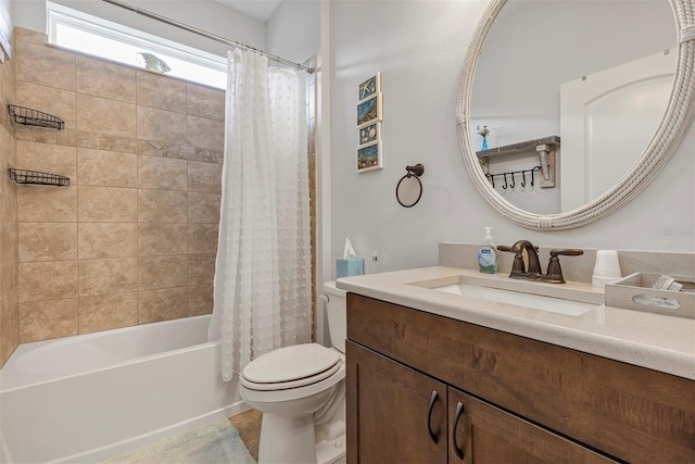 3681 Arlington Ridge Blvd, Leesburg, FL 34748 - full bathroom with vanity and shower / bathtub combination with curtain