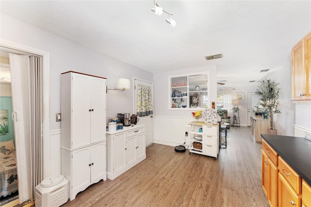 149 Shiloh Ave, Lady Lake, FL 32159 - kitchen featuring light wood finished floors and dark countertops