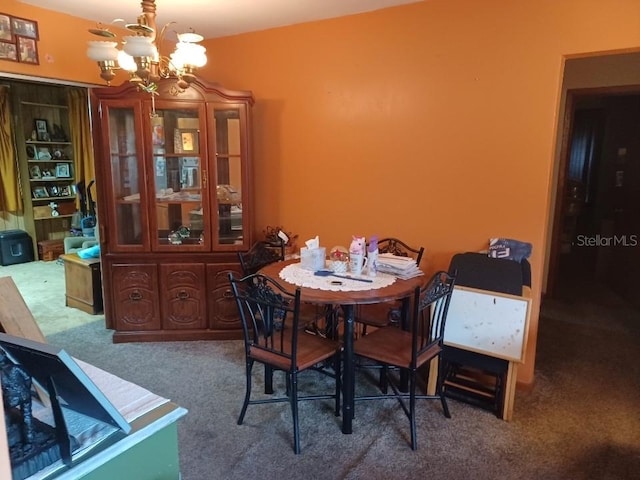 505 Richard St, Leesburg, FL 34748 - carpeted dining room with a chandelier