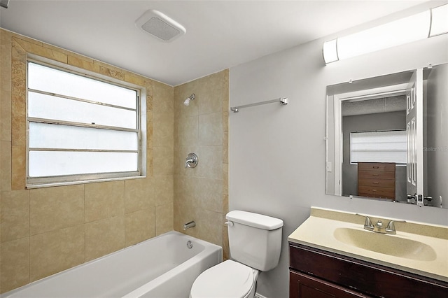 600 W Oak Terrace Dr, Leesburg, FL 34748 - full bathroom featuring vanity and shower / bathtub combination