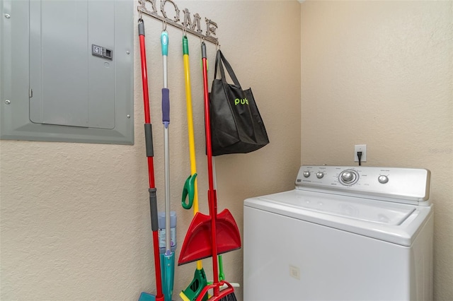 9025 Colby Dr Unit 2121, Fort Myers, FL 33919 - laundry area featuring washer / dryer and electric panel
