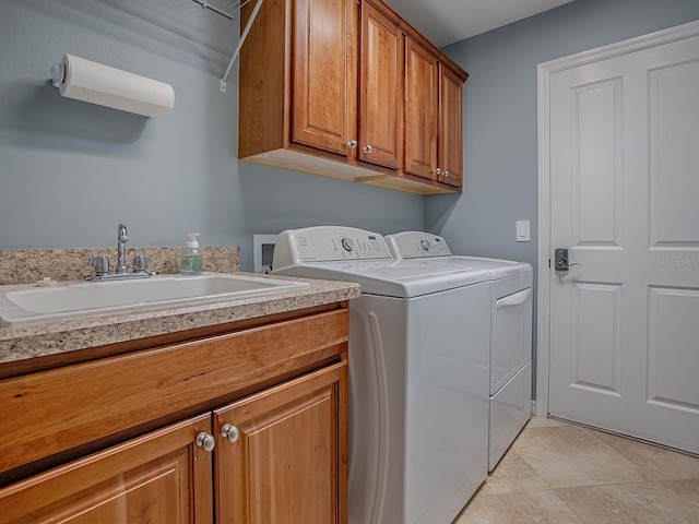 1982 Eldridge Loop, The Villages, FL 32162 - washroom with washer and dryer and cabinet space