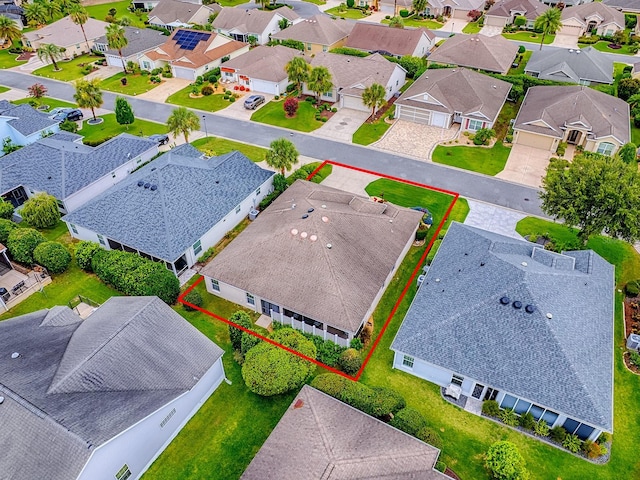 1982 Eldridge Loop, The Villages, FL 32162 - aerial view of residential area featuring property boundaries highlighted