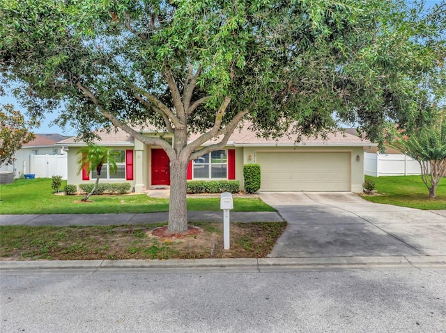 1216 Cheshire St, Groveland, FL 34736 - view of front of home featuring stucco siding, an attached garage, and driveway