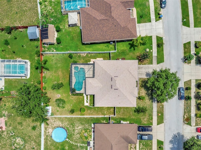 1216 Cheshire St, Groveland, FL 34736 - aerial view of a pool area