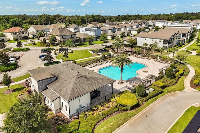 2163 White Feather Loop, Oakland, FL 34787 - aerial view of residential area with a pool