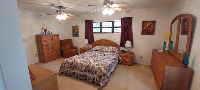 13420 Debbie Ln, Clermont, FL 34715 - bedroom with light carpet and ceiling fan