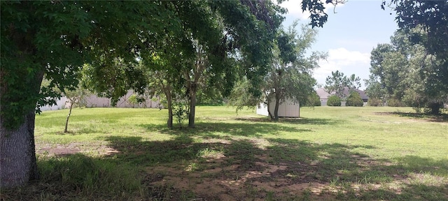 13420 Debbie Ln, Clermont, FL 34715 - view of green lawn featuring a storage shed