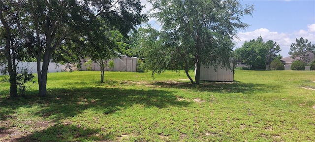 13420 Debbie Ln, Clermont, FL 34715 - view of grassy yard featuring a storage shed