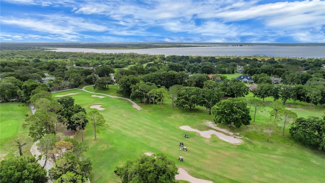 5349 Grove Mnr, Lady Lake, FL 32159 - aerial view of property and surrounding area featuring a large body of water and a golf club