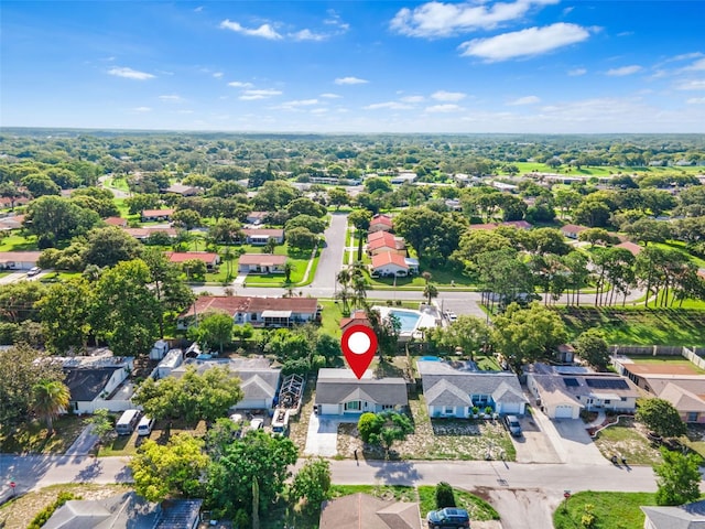11326 Yellowwood Ln, Port Richey, FL 34668 - aerial view of property and surrounding area with nearby suburban area