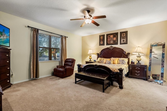 30300 Hackney Loop, Mount Dora, FL 32757 - bedroom featuring light carpet and a ceiling fan