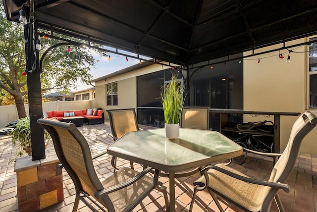 30300 Hackney Loop, Mount Dora, FL 32757 - view of patio / terrace with an outdoor hangout area and outdoor dining area