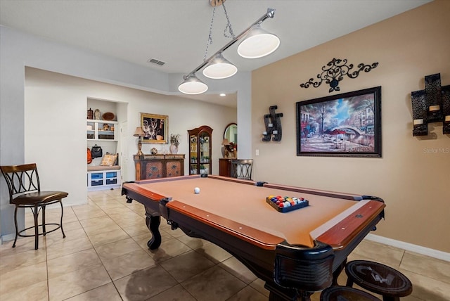 30300 Hackney Loop, Mount Dora, FL 32757 - game room featuring light tile patterned floors, billiards, and track lighting