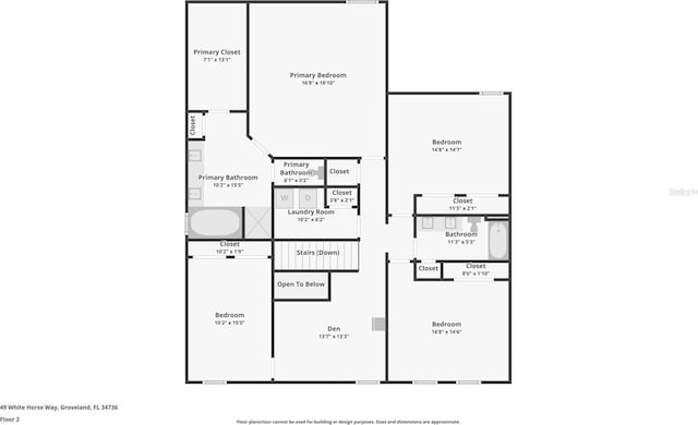 49 White Horse Way, Groveland, FL 34736 - view of home floor plan