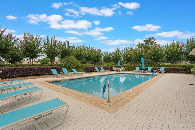 9015 Saint Andrews Way, Mount Dora, FL 32757 - community pool with a patio area