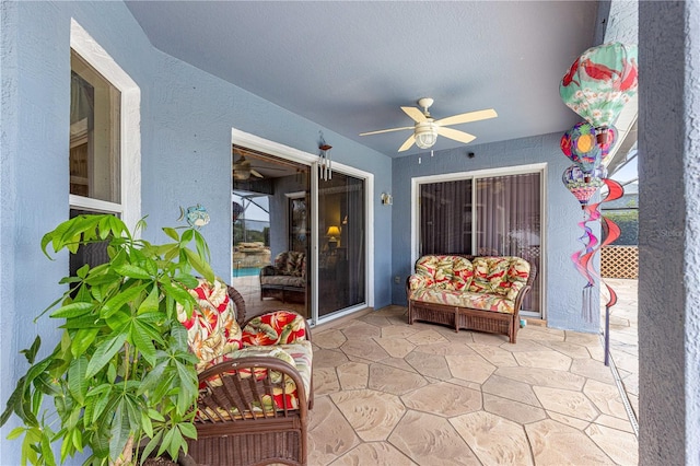 89 Palermo Pl, The Villages, FL 32159 - view of patio with a ceiling fan