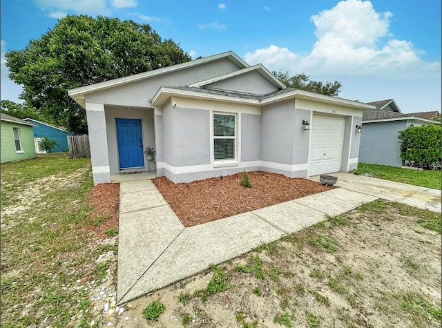 7047 Hickory Branch Cir, Orlando, FL 32818 - ranch-style home with a garage, stucco siding, and concrete driveway