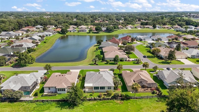 182 Palermo Pl, Lady Lake, FL 32159 - aerial perspective of suburban area with a large body of water