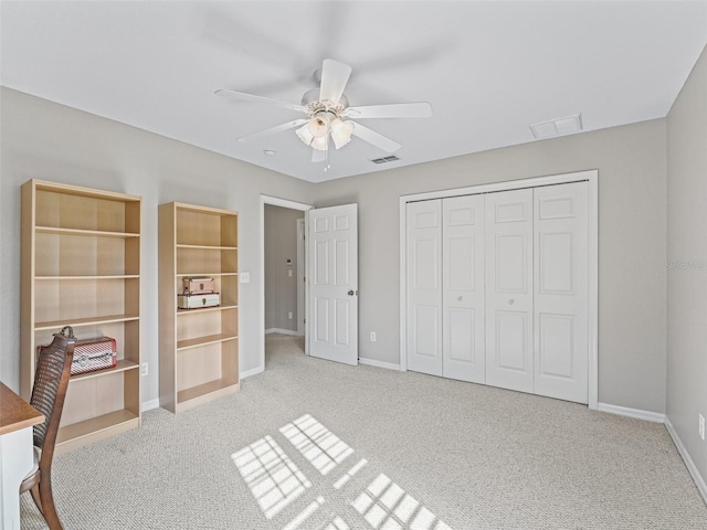 11092 SE 174th Loop, Summerfield, FL 34491 - unfurnished office with light colored carpet and a ceiling fan