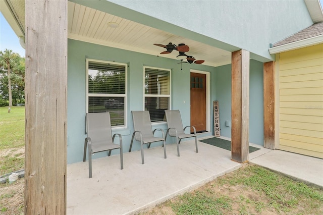 40535 Louise Rd, Umatilla, FL 32784 - view of patio / terrace featuring a ceiling fan
