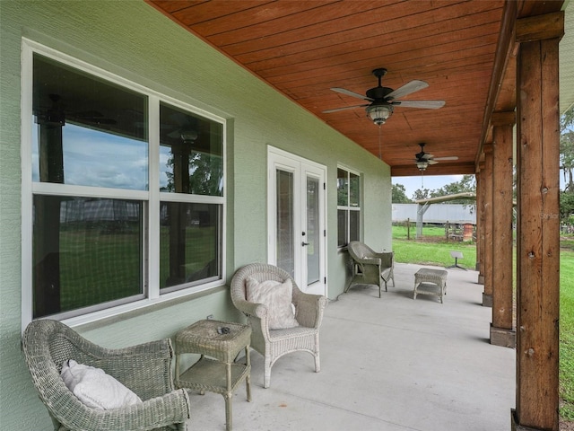 8567 Crk 635, Bushnell, FL 33513 - view of patio with ceiling fan