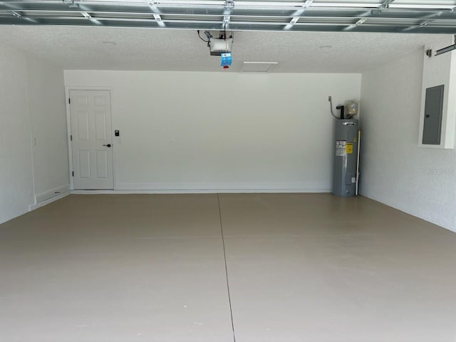 6805 N Sandborn Loop, Citrus Springs, FL 34433 - garage featuring water heater, electric panel, and a garage door opener