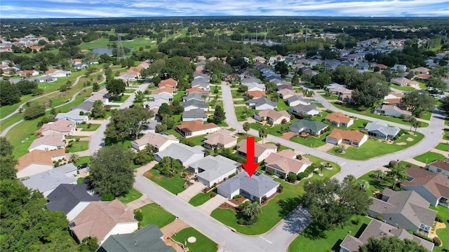 17707 SE 92nd Grantham Ter, The Villages, FL 32162 - aerial view of residential area featuring a large body of water