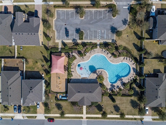1504 Finchburg St, Minneola, FL 34715 - aerial view of property and surrounding area featuring a pool