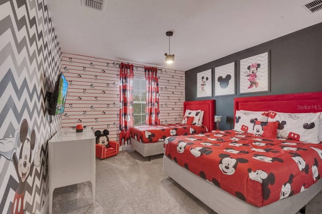 8971 Cabot Cliffs Dr, Davenport, FL 33896 - carpeted bedroom featuring wallpapered walls