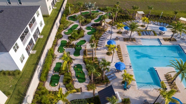 8971 Cabot Cliffs Dr, Davenport, FL 33896 - aerial view of a pool