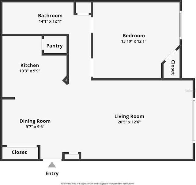 5518 Metrowest Blvd Unit 11-302, Orlando, FL 32811 - view of room layout