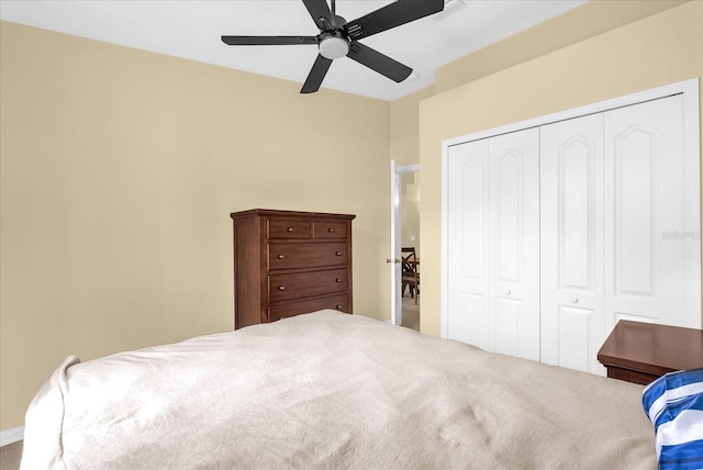 637 Harbor Villa Ct, Clermont, FL 34711 - bedroom with a closet and ceiling fan