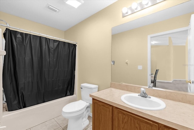 637 Harbor Villa Ct, Clermont, FL 34711 - full bathroom featuring tile patterned floors, vanity, and shower / bath combo