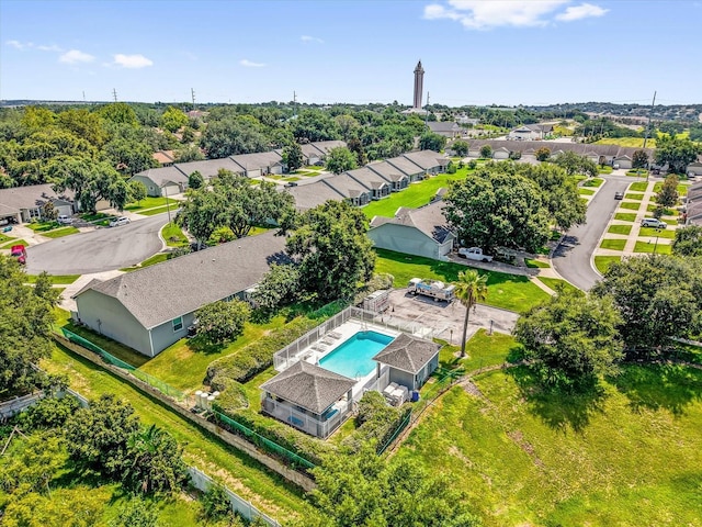 637 Harbor Villa Ct, Clermont, FL 34711 - aerial perspective of suburban area with a pool area