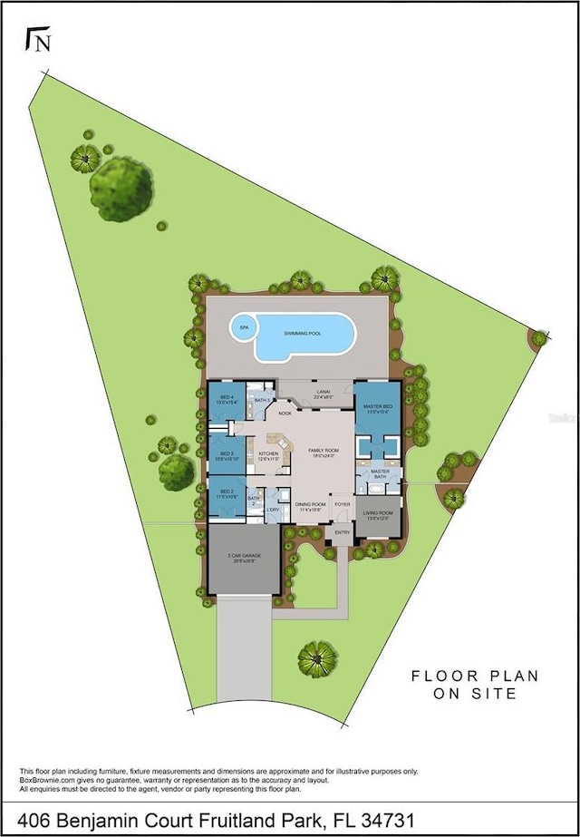 406 Benjamin Ct, Fruitland Park, FL 34731 - view of home floor plan