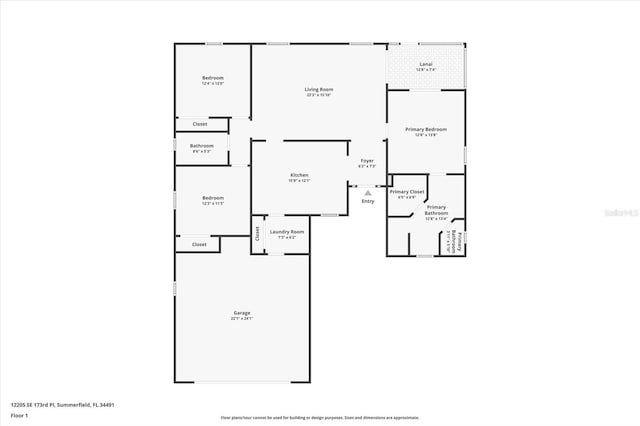 12205 SE 173rd Pl, Summerfield, FL 34491 - view of room layout