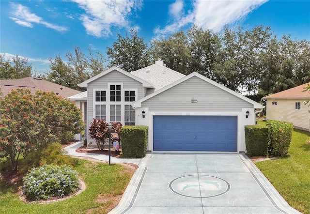 5135 Indian Ocean Loop, Tavares, FL 32778 - view of front of property featuring driveway, an attached garage, a front yard, and a shingled roof