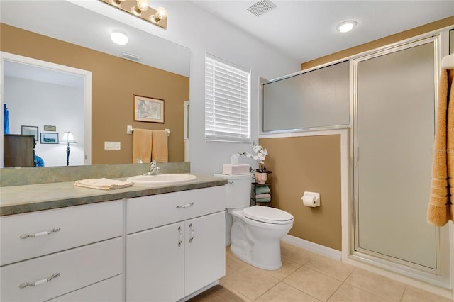 5135 Indian Ocean Loop, Tavares, FL 32778 - bathroom with tile patterned floors, vanity, and a stall shower
