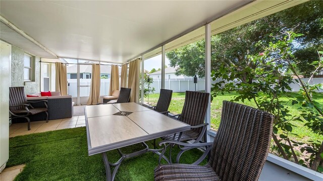 11746 Oswalt Rd, Clermont, FL 34711 - sunroom with outdoor dining area