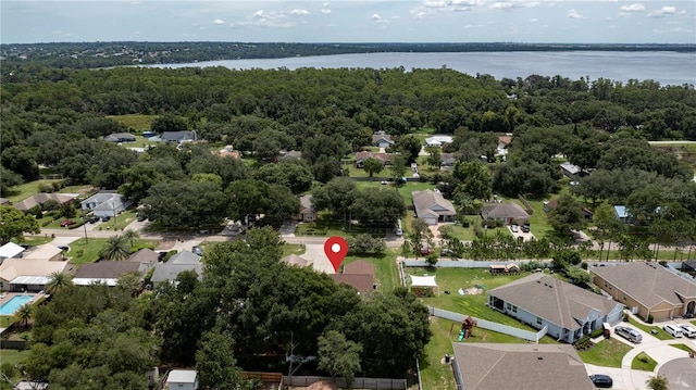 11746 Oswalt Rd, Clermont, FL 34711 - aerial view of residential area with a large body of water