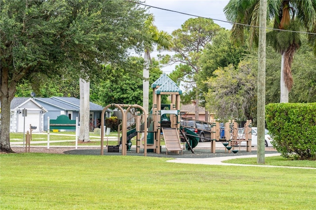 1244 Grandview Cir, Royal Palm Beach, FL 33411 - community jungle gym featuring a lawn