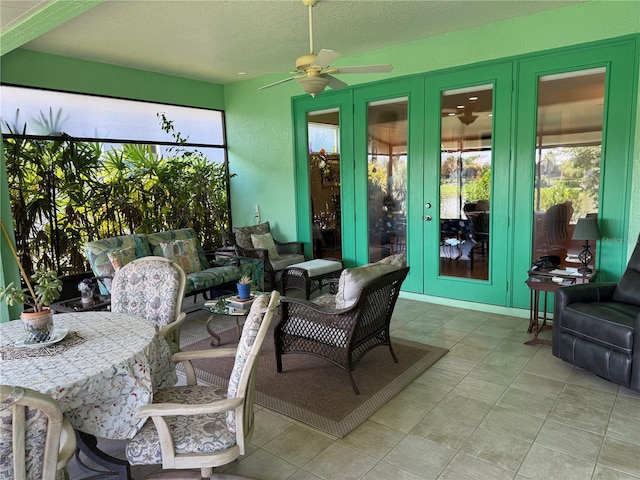8301 Bridgeport Bay Cir, Mount Dora, FL 32757 - sunroom with french doors