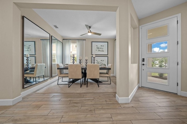 3916 Southern Vista Loop, Saint Cloud, FL 34772 - dining room with wood finish floors and ceiling fan