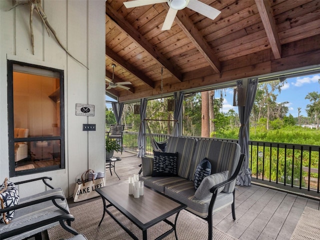 1978 Brantley Cir, Clermont, FL 34711 - sunroom / solarium featuring ceiling fan