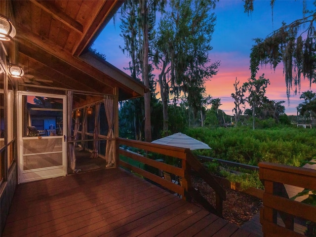 1978 Brantley Cir, Clermont, FL 34711 - view of deck at dusk