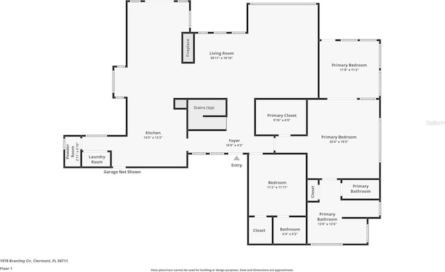 1978 Brantley Cir, Clermont, FL 34711 - view of property floor plan
